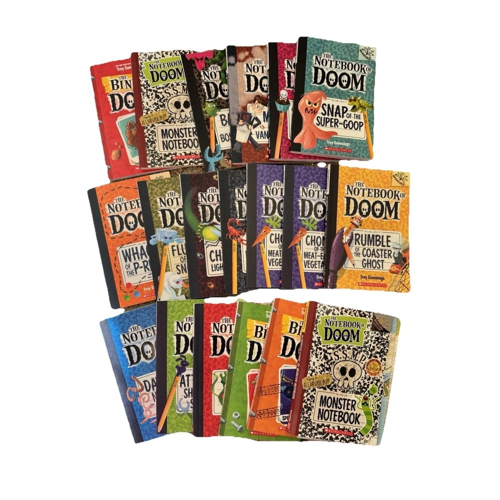 NOTEBOOK OF DOOM Series Book Lot Troy Cummings Collection Young Reader